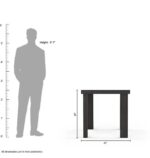 Rask Wood Wooden Dining Table 4 Seater with Chairs - Image 7