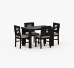 Rask Wood Wooden Dining Table 4 Seater with Chairs - Image 5