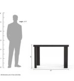 Rask Wood Wooden Dining Table 4 Seater with Chairs - Image 8