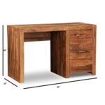 Sheesham Wood Study Table with Drawer - Image 3