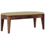 Rask Wood Solid Wood 6 Seater Dining Table with 4 Cushioned Chair - Image 5