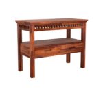 Solid Wood Console Table with Upper Self and 2 Drawer Storage - Image 2