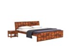 Rask Wood Wooden King Size Bed Without Storage for Bedroom - Image 4