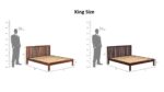 Rask Wood Solid Wood King Size Double Bed Without Storage for Home Bedroom - Image 3