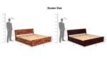 Rask Wood Solid Wood Queen Size Bed with Box Storage for Bedroom - Image 3