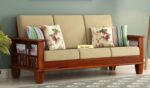 Solid Wood 5 Seater Sofa Set for Living Room - Image 4