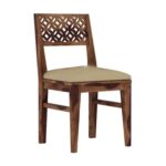 Rask Wood Solid Wood 6 Seater Dining Table with 4 Cushioned Chair - Image 6