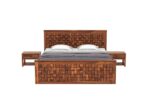 Rask Wood Wooden King Size Bed with Storage for Bedroom - Image 5