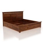 Rask Wood Solid Wood Queen Size Bed with Box Storage for Bedroom - Image 6