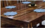 Rask Wood Wooden Six Seater Dining Set for Dining Room - Image 2