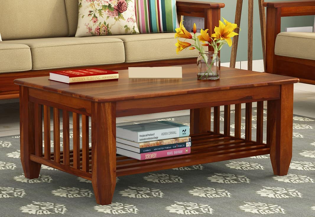 61KLHdsWk4L._SL1066_ Solid Wood Center Coffee Table for Living Room - Image 1