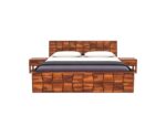 Rask Wood Wooden King Size Bed Without Storage for Bedroom - Image 2
