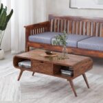 Wooden Center Coffee Table for Living Room