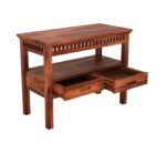 Solid Wood Console Table with Upper Self and 2 Drawer Storage - Image 4