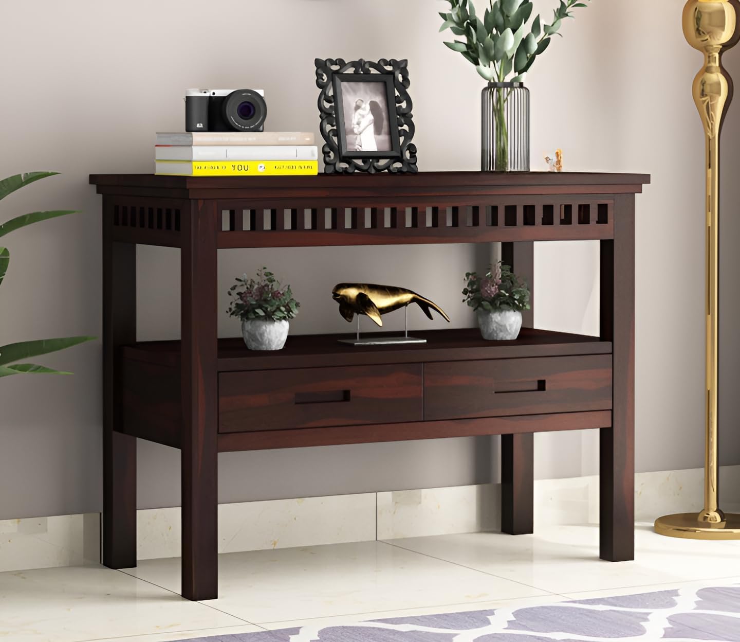 61o0IbuVLhL._SL1440_ Solid Wood Console for Living Room - Image 1