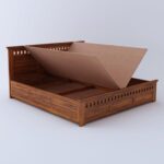 Rask Wood Solid Wood Queen Size Bed with Box Storage for Bedroom - Image 5