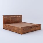 Rask Wood Solid Wood Queen Size Bed with Box Storage for Bedroom - Image 7