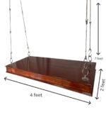 Wooden Indoor Hanging Swing for Living Room Patio Jhula - Image 7