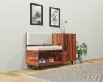 Solid Wood Shoe Rack for Living Room |