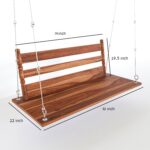 Solid Wood 2 Seater Swing Jhula Spar for Living Room | - Image 6